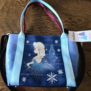 Harveys Frozen Tote with Elsa and Snowflakes